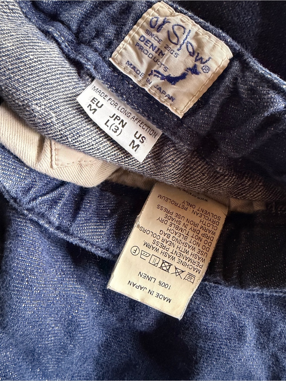 OrSlow Men’s 100% Linen Casual Drawstring Pants - Picture 7 of 10